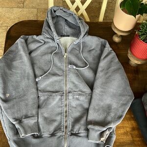 Oversized zipper hoodie